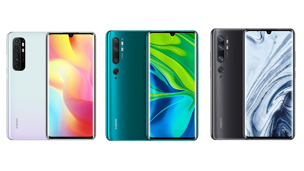 Mi Note 10 Lite vs Mi Note 10 vs Mi Note 10 Pro: Price, Specifications Compared