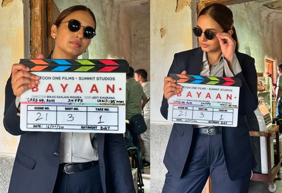 Huma Qureshi starts shooting for 'Bayaan', shares picture from film’s set