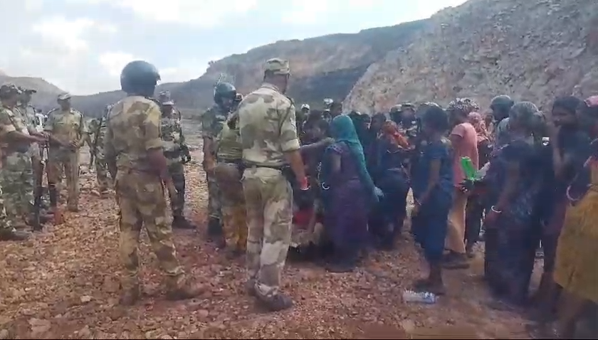 धनबाद के झरिया में सीआईएसएफ और ग्रामीणों के बीच झड़प,आधा दर्जन महिलाएं घायल