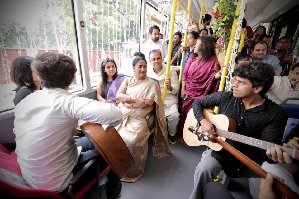 CM Rekha Gupta flags off University Special EV buses at Delhi University